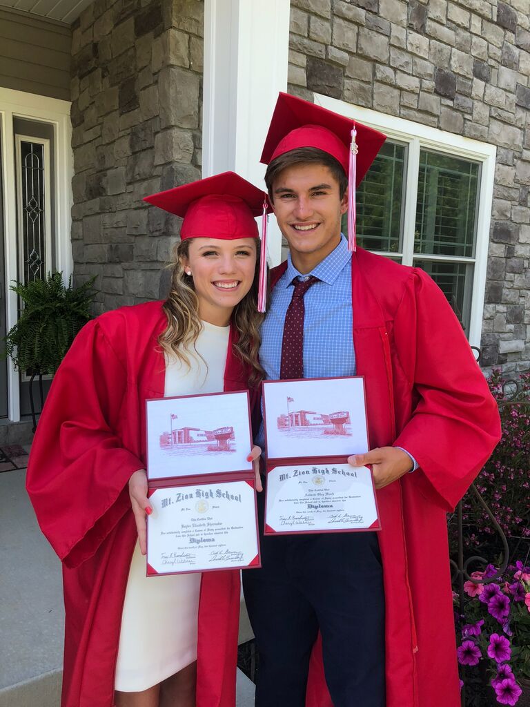 After dating through junior and senior year of high school, Baylee and Andy graduated.  Andy attended North Central College and Baylee attended Purdue University. 