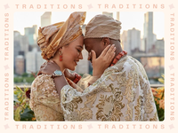 Nigerian couple at wedding