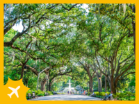 Forsyth Park in Savannah, Georgia, romantic getaways in Georgia