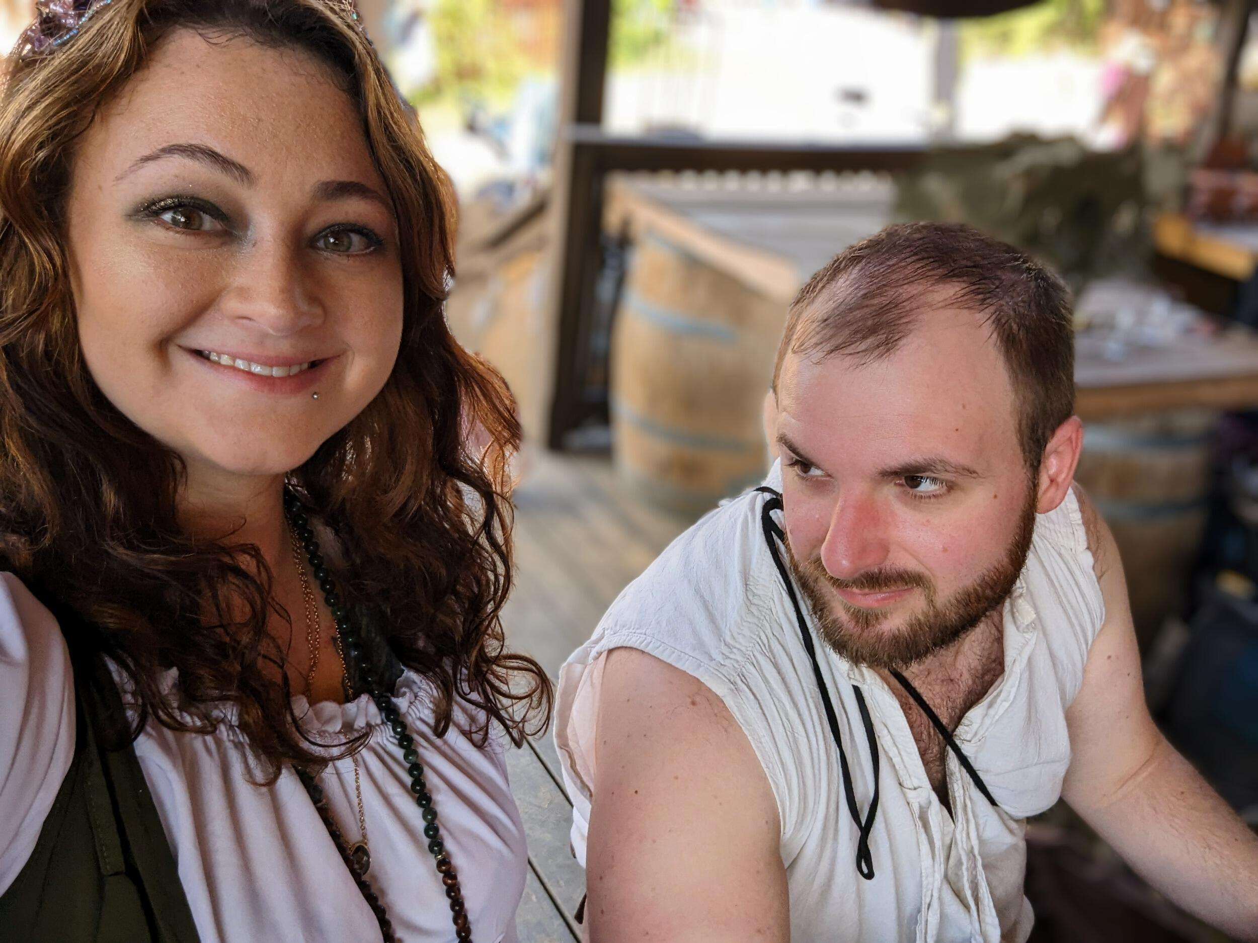 Ren Fest with the Best! Side note - this picture was taken after the morning tasting at Odin's Table. Our sobriety is questionable at this point.  