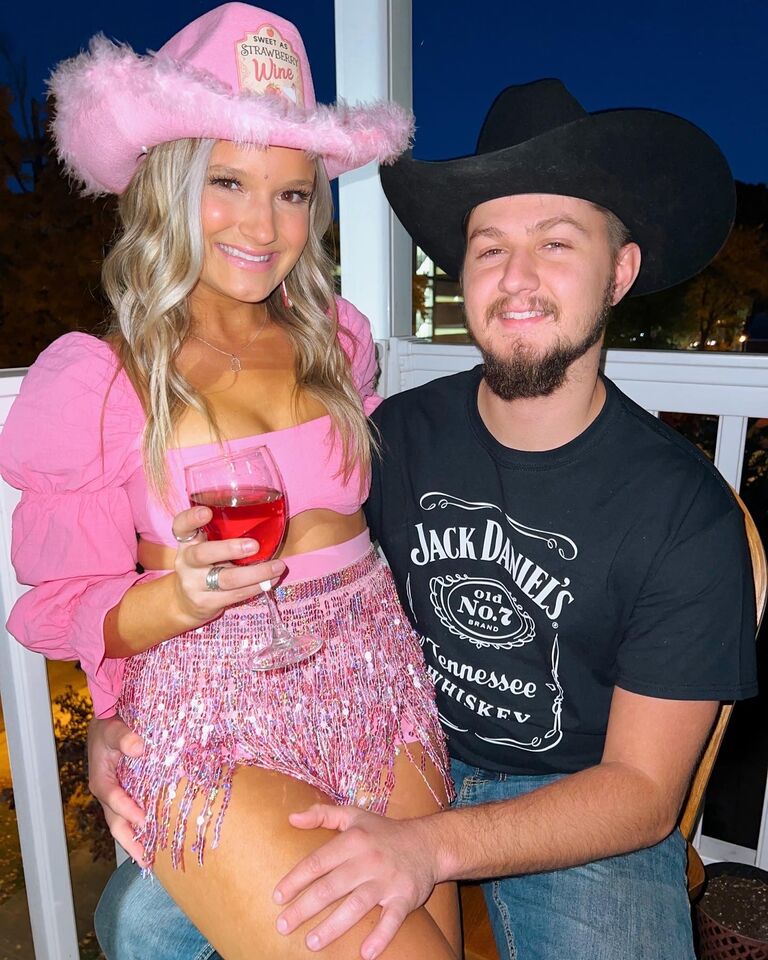 My favorite Halloween costume, thus far - Tennessee Whiskey + Strawberry Wine!