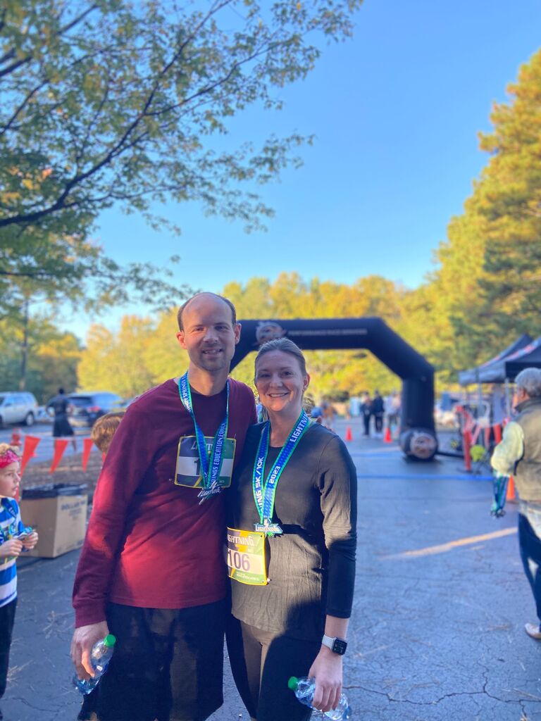 Chris's first 5K and a great experience learning to run together! This was another spot we revisited during the proposal day.