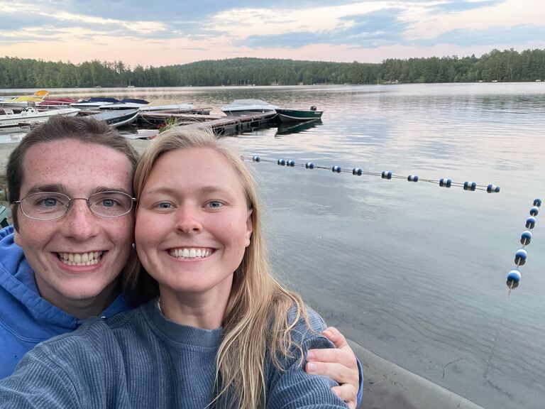 Enjoying Friend's Lake in Upstate New York