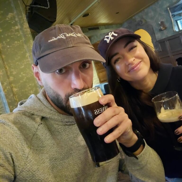 Crushing Guinness after the Yankees opening day. G's were split.