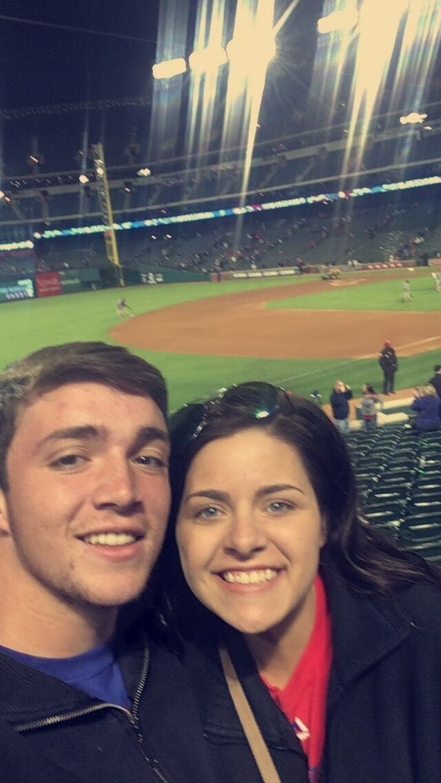 1st date at Texas Rangers Game