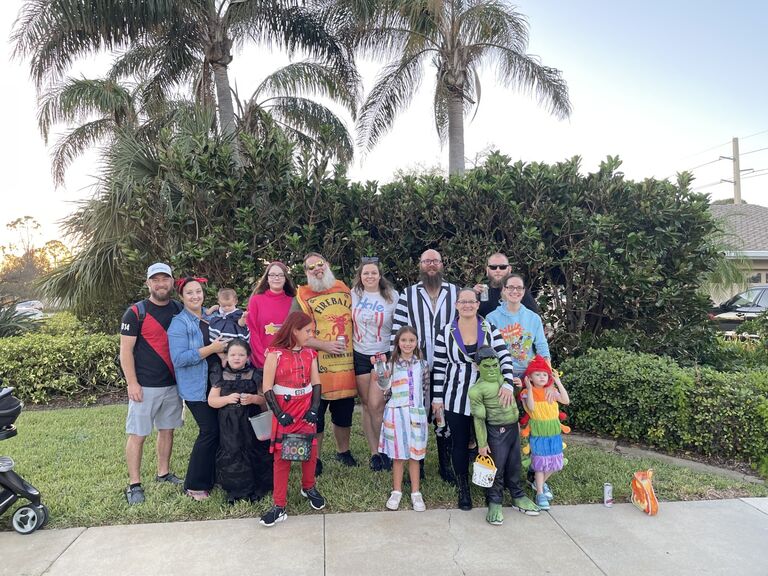 Halloween with the Whalen's, Pizza's, and Miliken's.