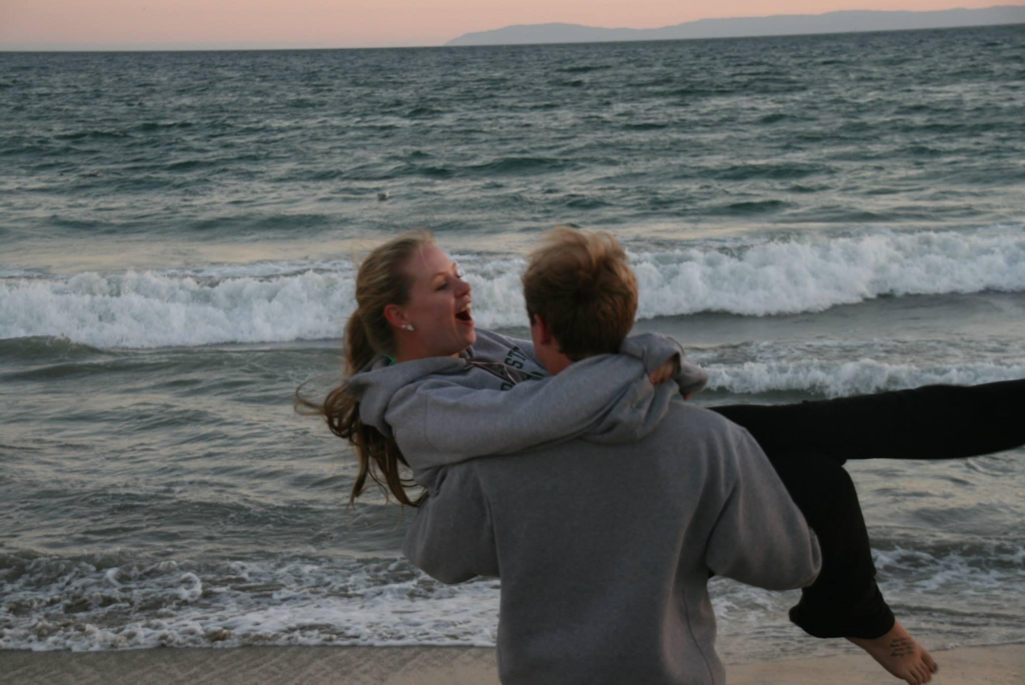 On this trip, Garrett and Tori both experienced seeing the ocean for the first time together. 