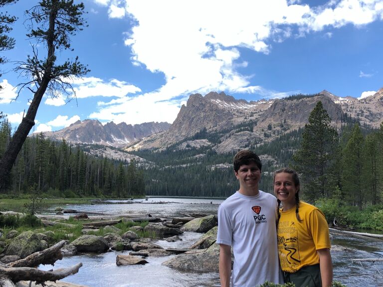 Ben and I moved out to Boise, ID together in June 2021. I was attending graduate school at Boise State University, and Ben got his first teaching job in Meridian, ID. We spent our first week together on a backpacking trip in the Sawtooth National Forest, shown here.