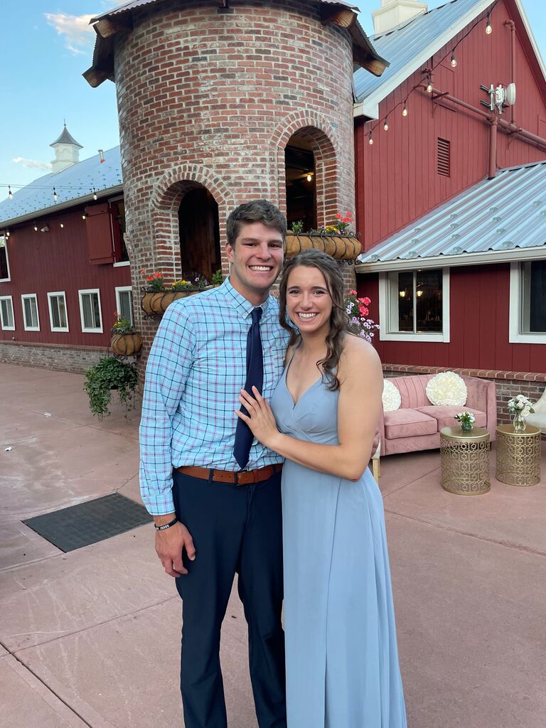 Our first wedding as a "plus one"