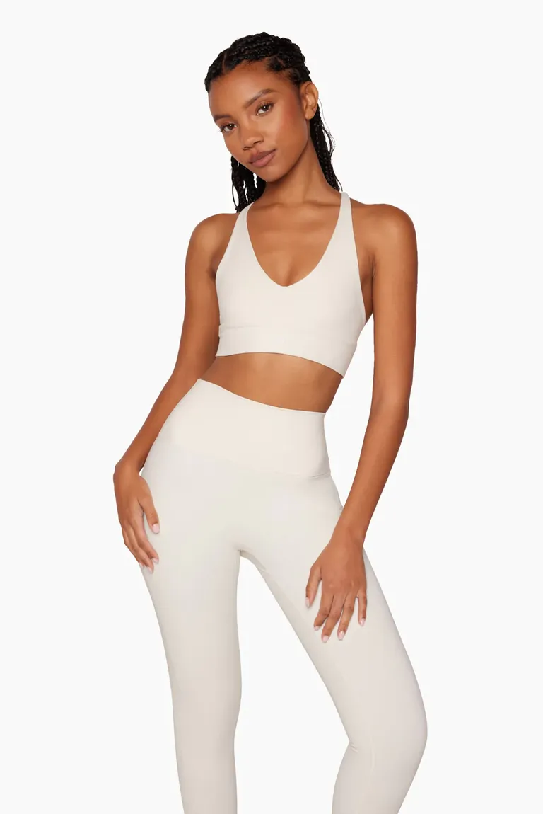 All white workout set ♡ One of my go-to's because it's