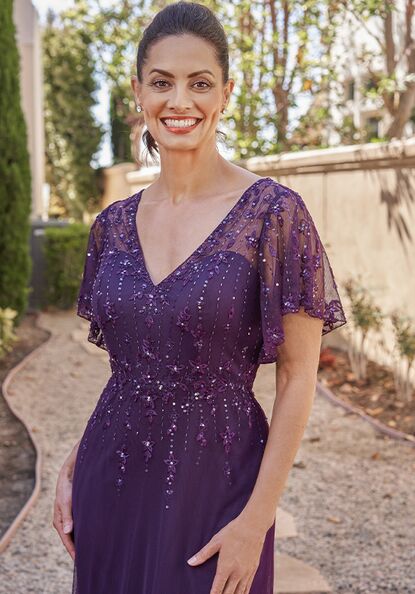 purple mother of the bride dresses