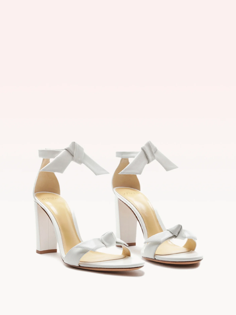 Alexandre Birman bow bridal heels