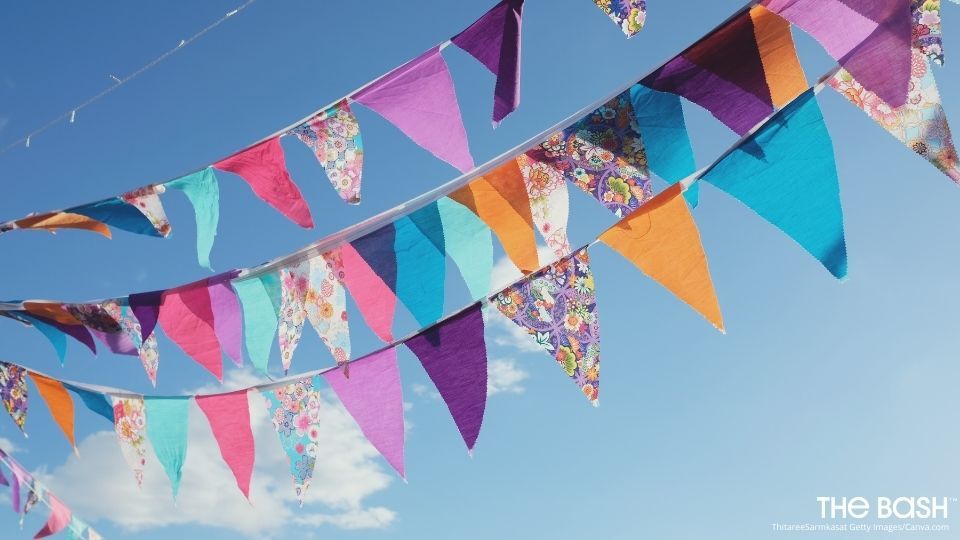 Mother's Day Bunting Zoom Background
