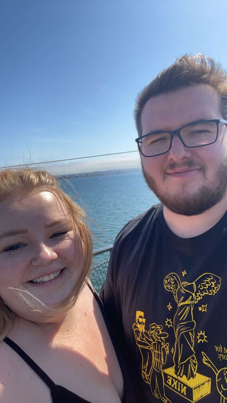San Diego.. this picture was taken on the very edge of the USS Midway. Jordan made us take a picture even though I am deathly afraid of heights and I felt like we were going to fall into the water. 