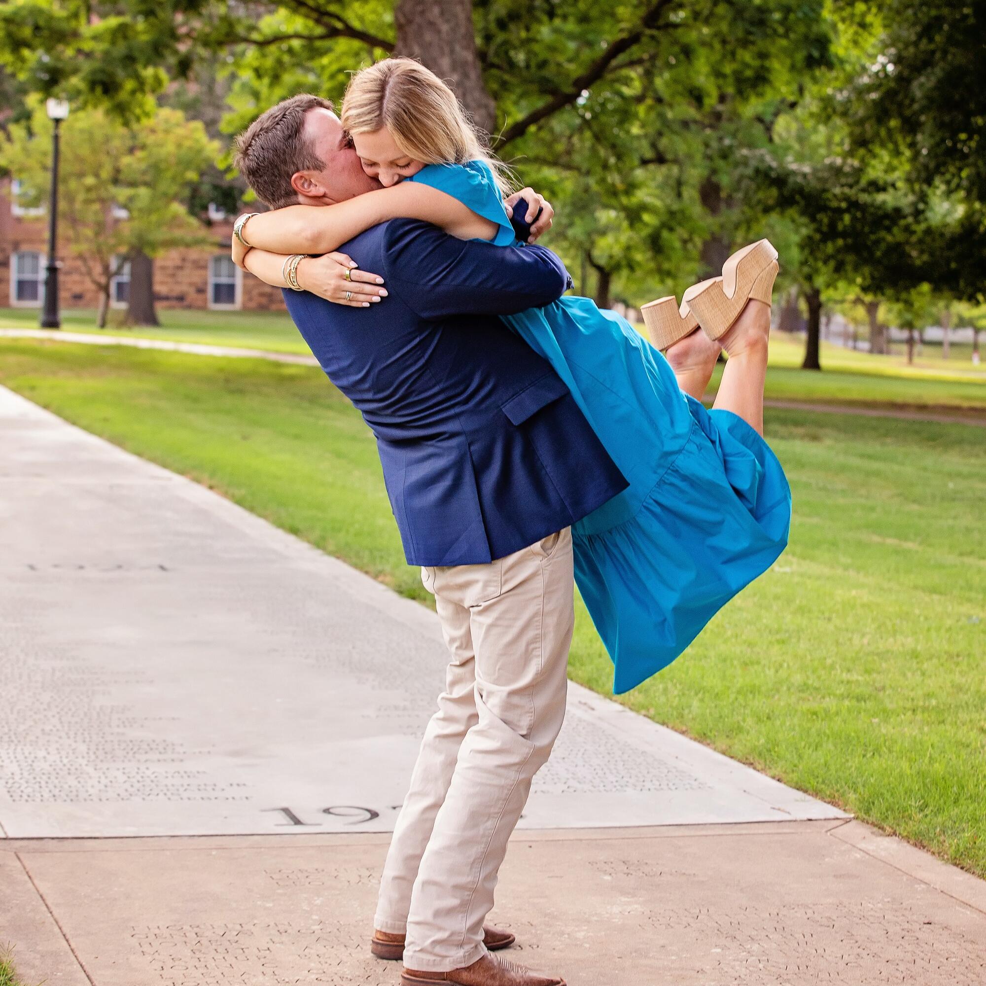 Denver proposed on the Old Main lawn, and the start to our forever began! We cannot wait for June 14, 2025!