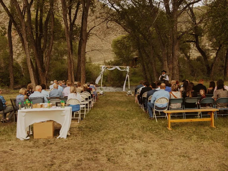 The Woods Landing Resort small wedding venue in Jelm, Wyoming