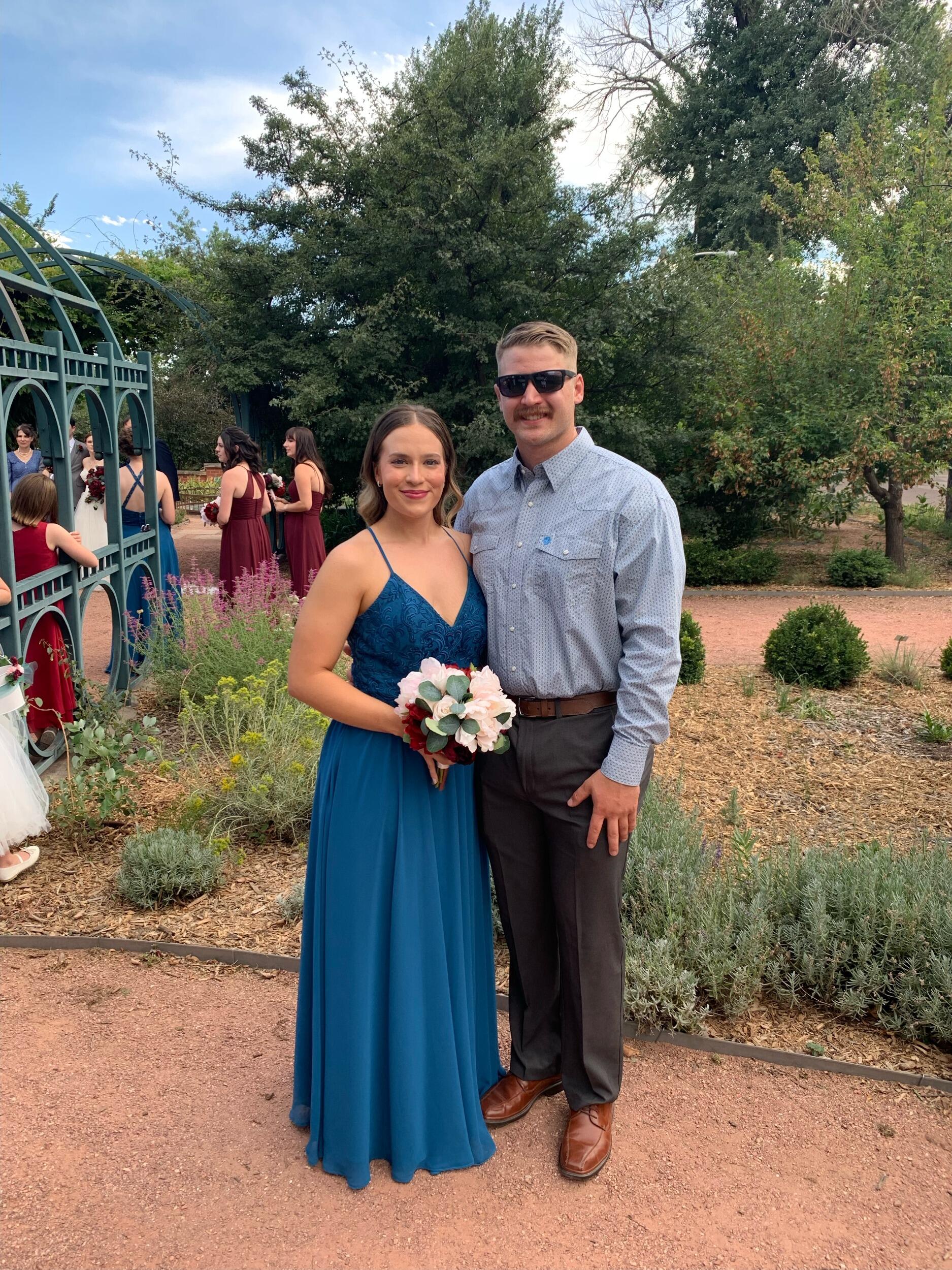 Our first wedding together. Juliana had wedding fever. Little did she know Casey had already bought an engagement ring.