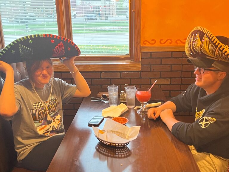 First date at a local Mexican restaurant