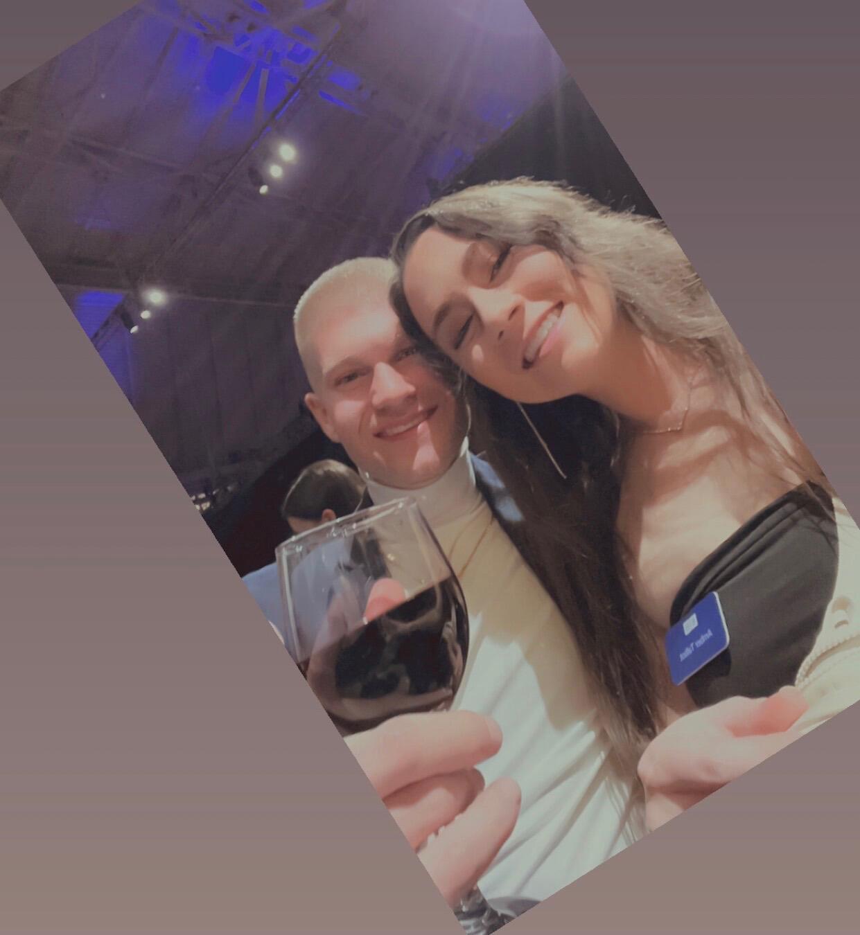 Connor's first big work event, annual holiday party, in Boston, MA. 