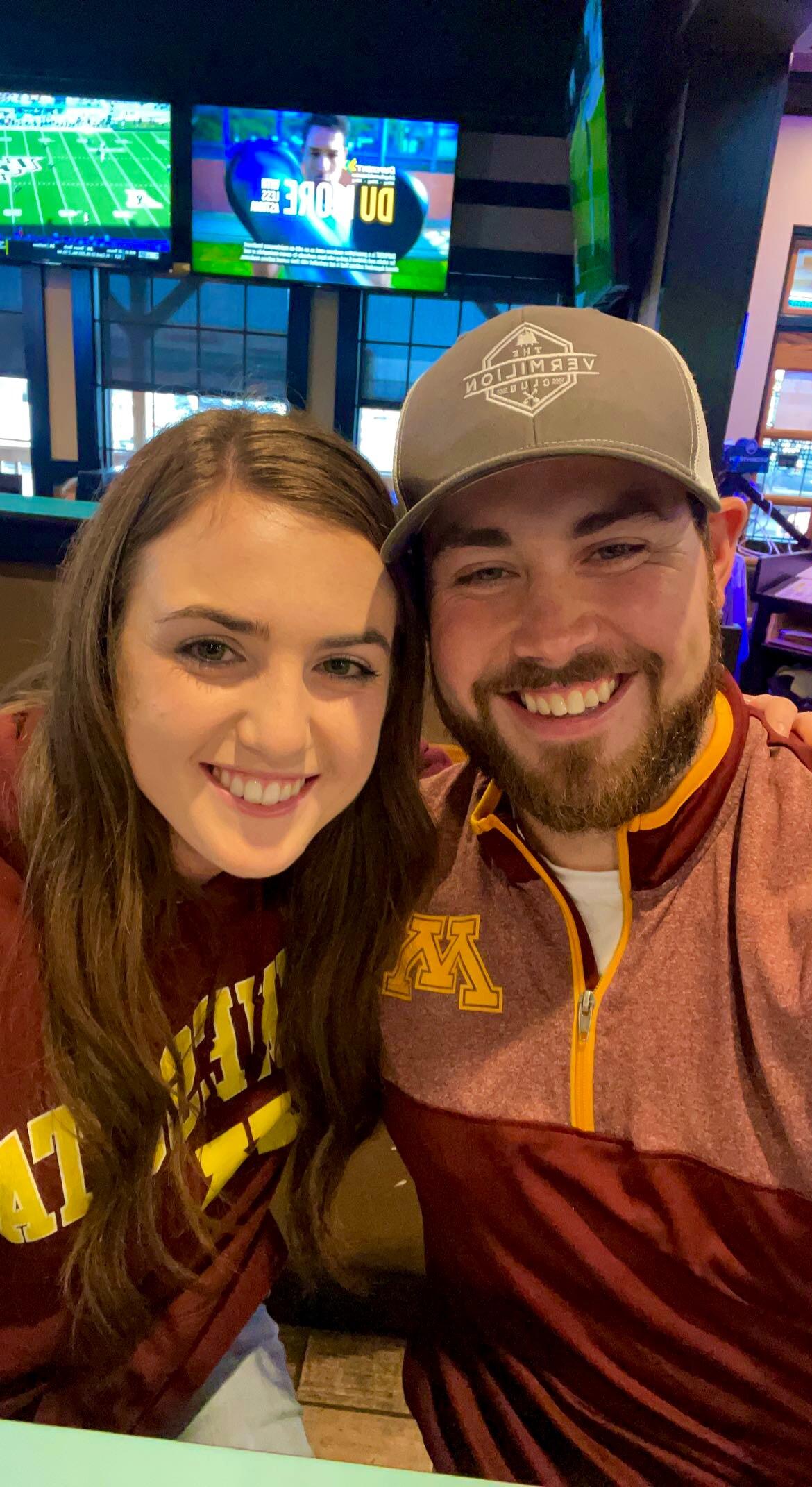 Watching the MN Gophers!