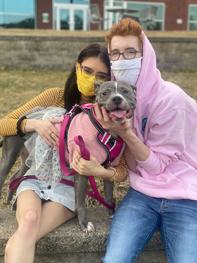 The first good family photo with our sweet Mako girl