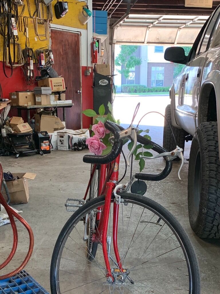 Checking on my ride.