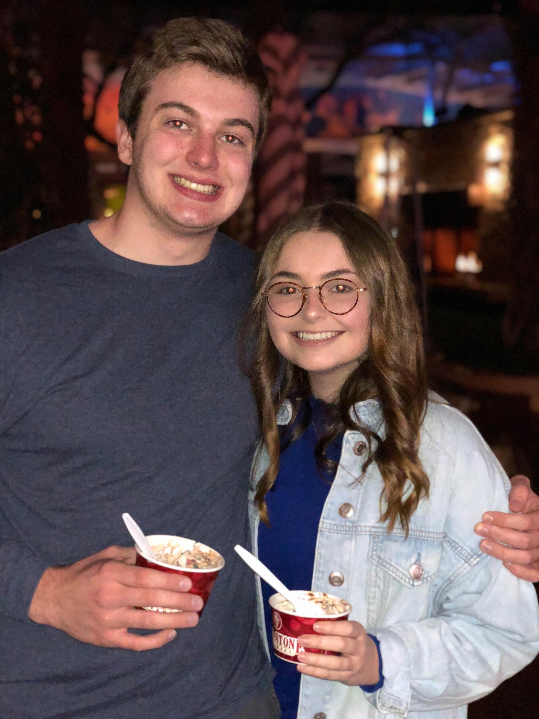 Ben started spending more time with Cathryn's family. This was on a dinner date with her dad. 