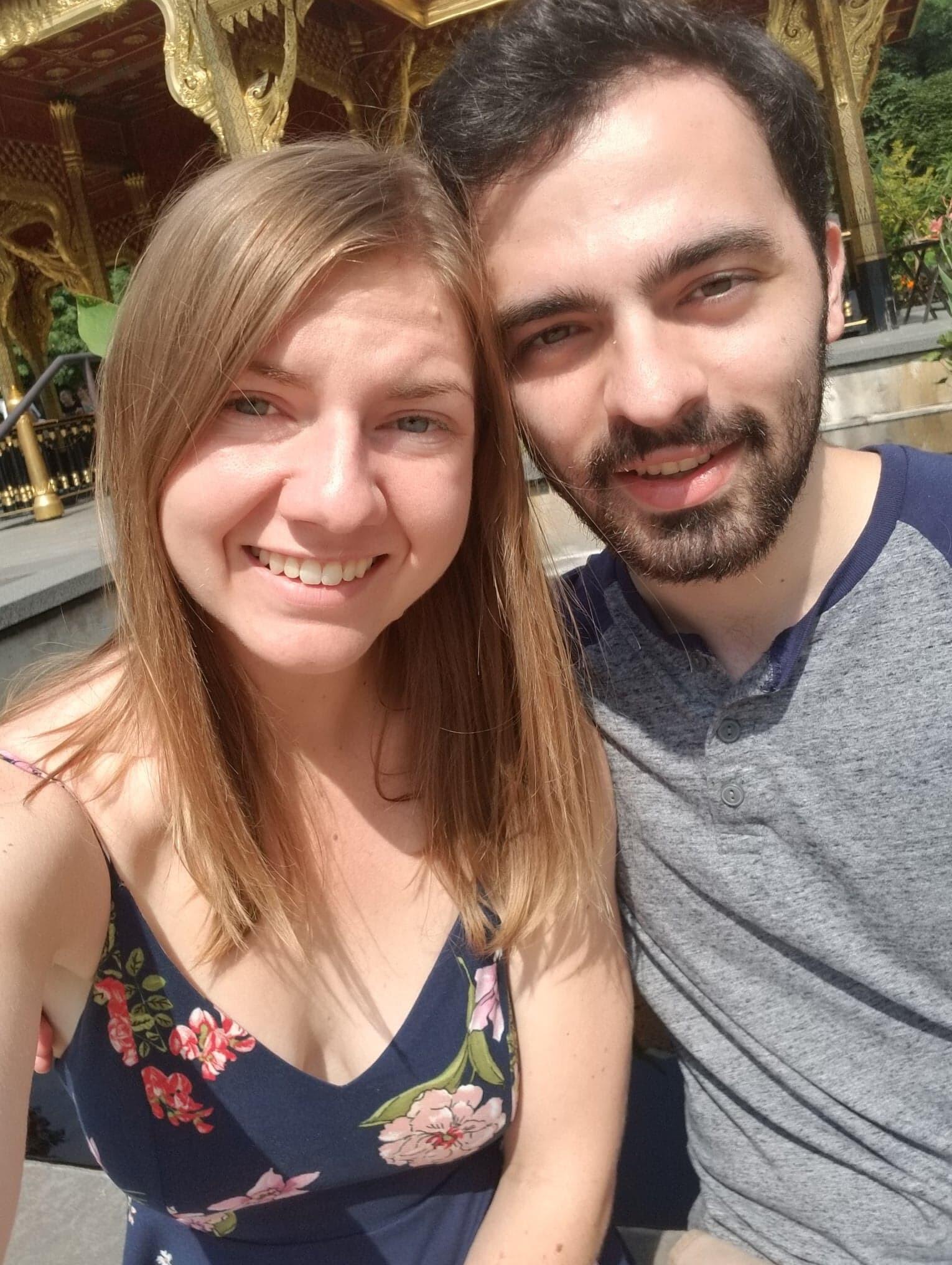 One of our first dates, taken at Olbrich Gardens - Madison, WI