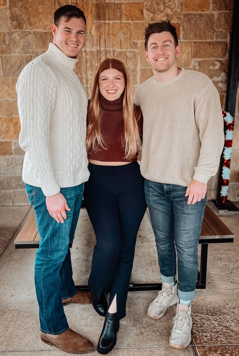 Christmas pics with brother of honor