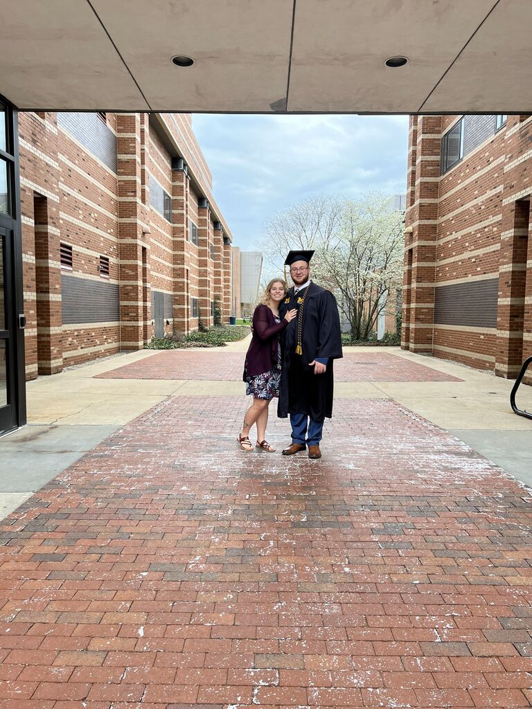 Michael's college graduation which just so happened to fall in between two of Alexis's 1L finals. 