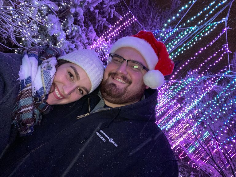 Over the next two months, they met for several dates in Newport and Maysville. One of the favorites was a date to the Cincinnati Zoo for the Festival of the Lights. Now a yearly tradition!