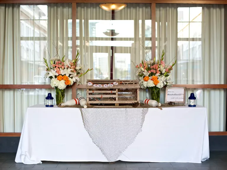 Beach-Themed Card Box Table Display