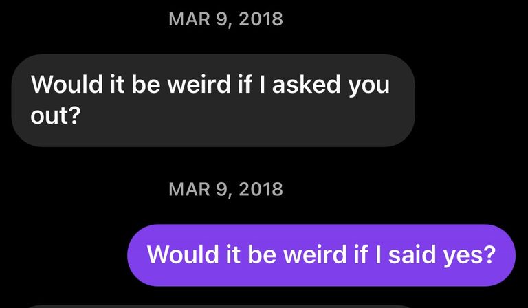 It was not until 1 year after high school that Ben "slid" in Heather's Instagram DMs. 