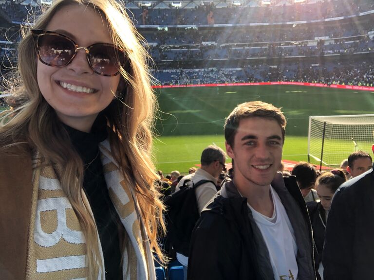 We both lived in Spain. Aidan was based in Madrid for a law school study abroad program & Sarah was based in Lorca working as an English teacher.