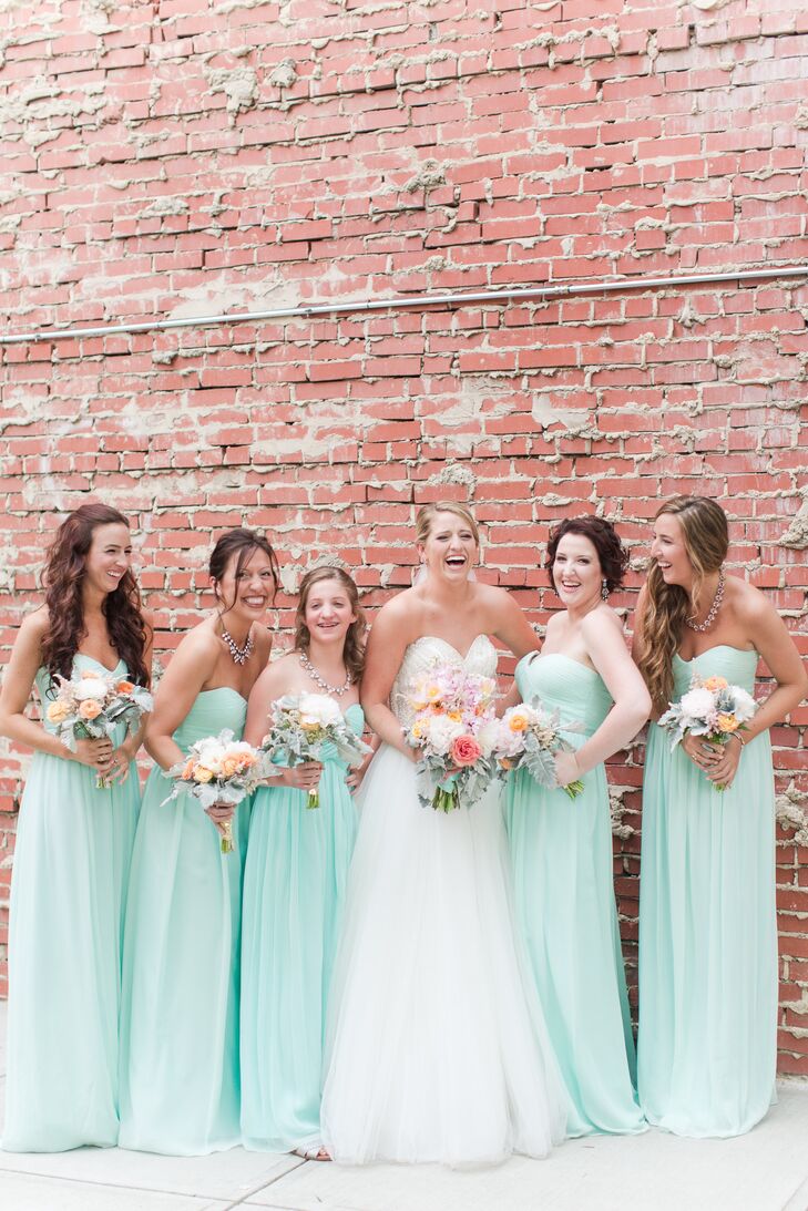 mint bridesmaid