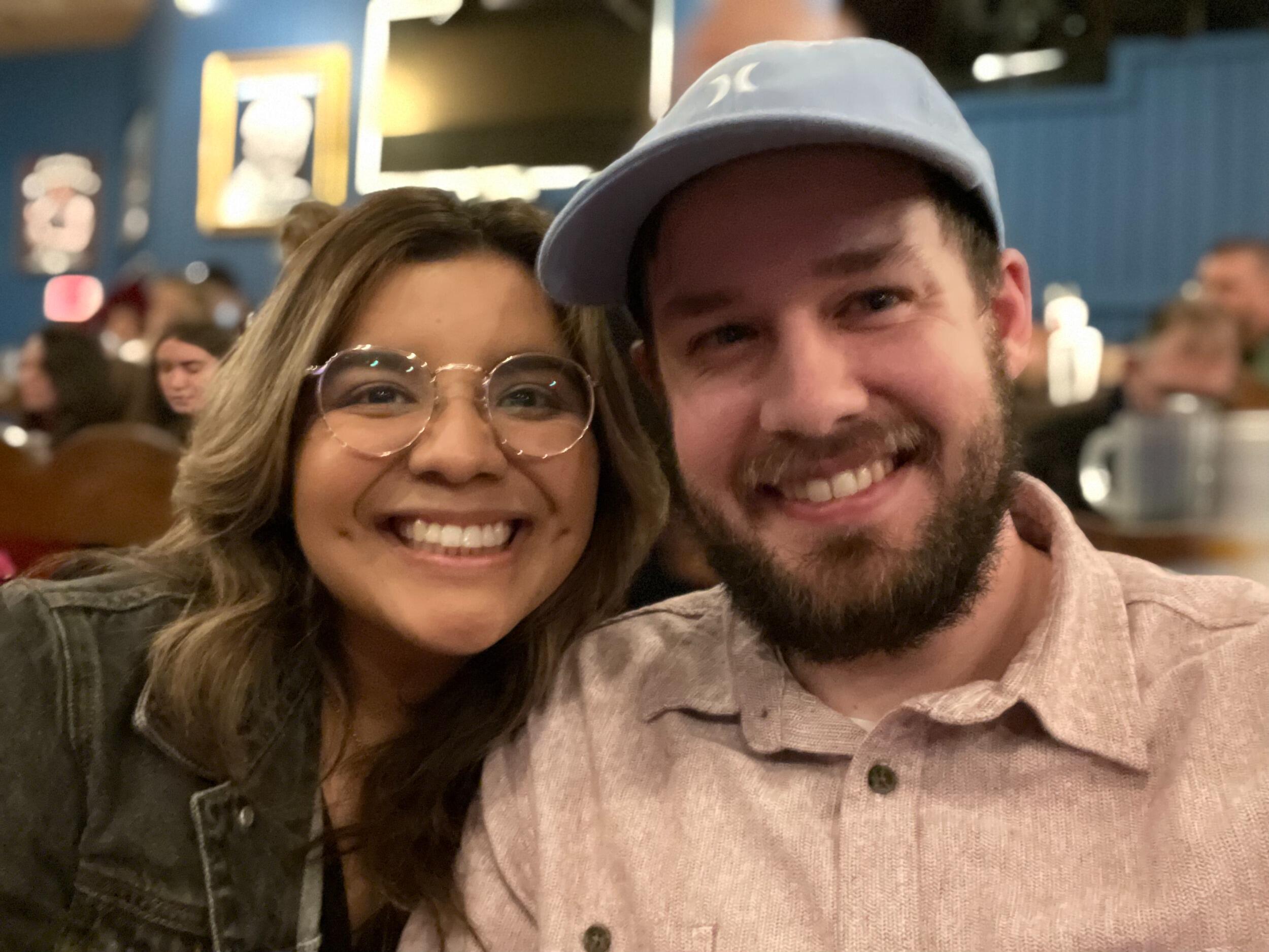 Date night at a melodrama.  It was a night filled with yummy food and lots of laughs.