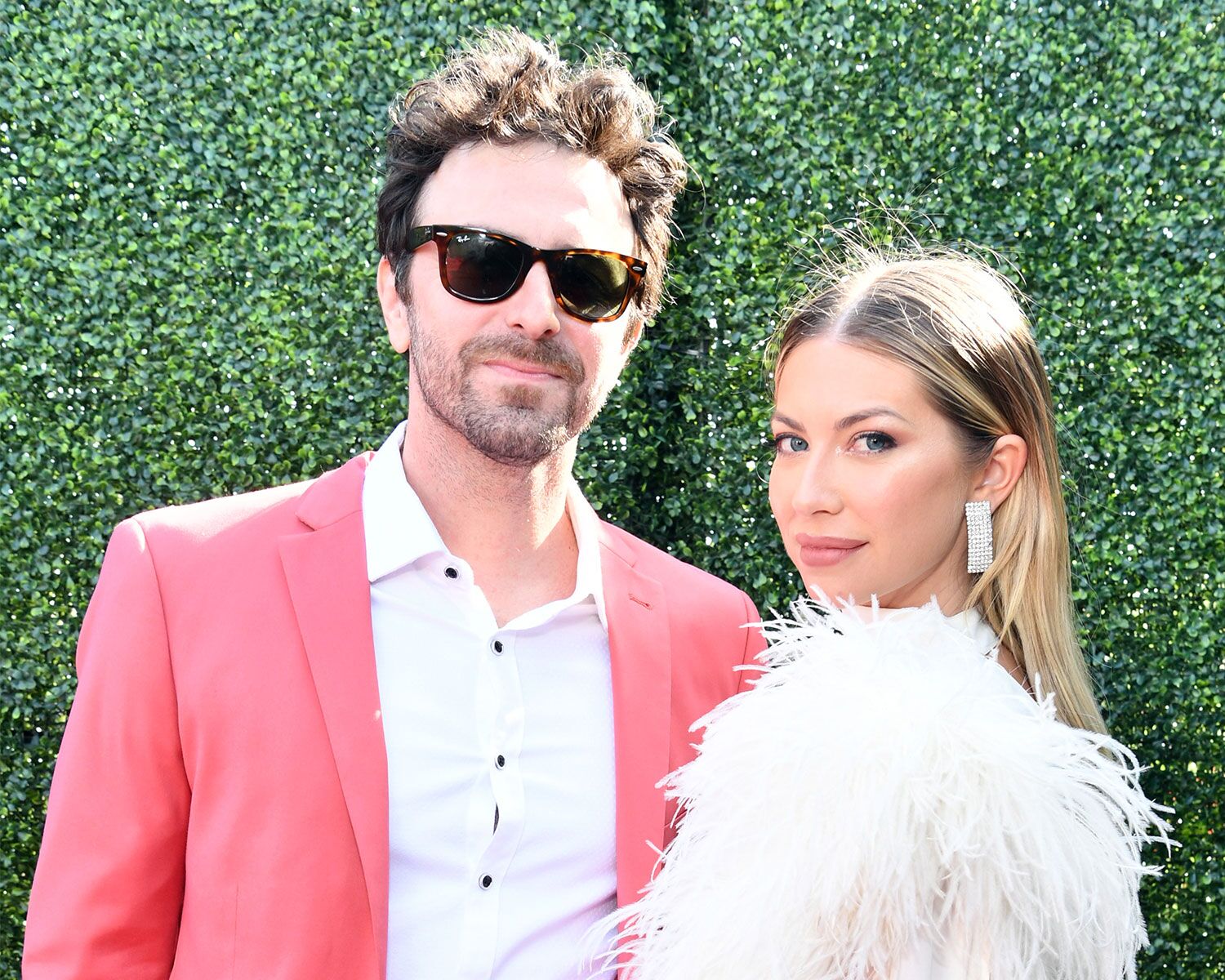 Beau Clark and Stassi Schroeder attend the 2019 MTV Movie and TV Awards at Barker Hangar on June 15, 2019 in Santa Monica, California.