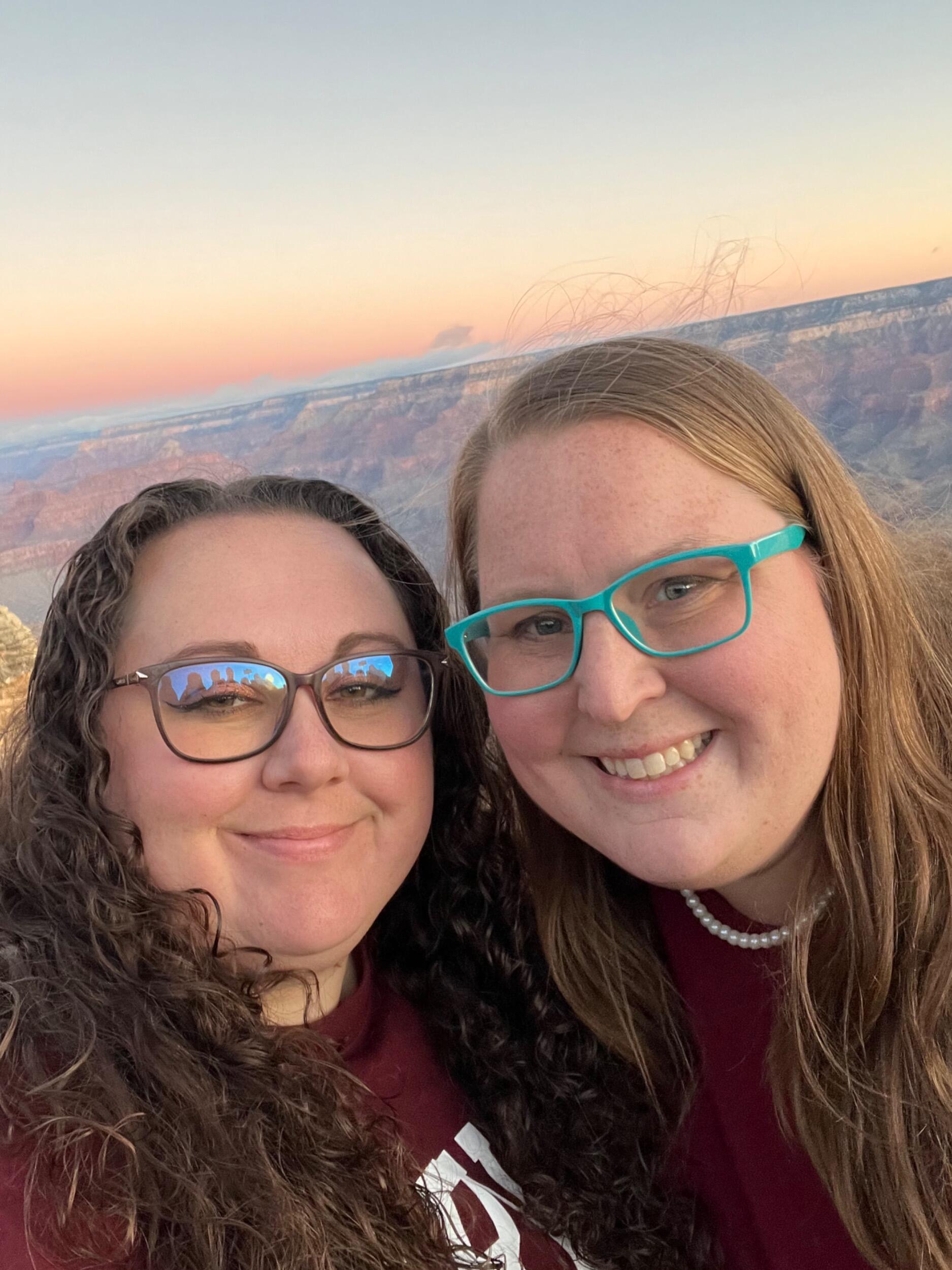 An early morning watching the sunrise over the Grand Canyon