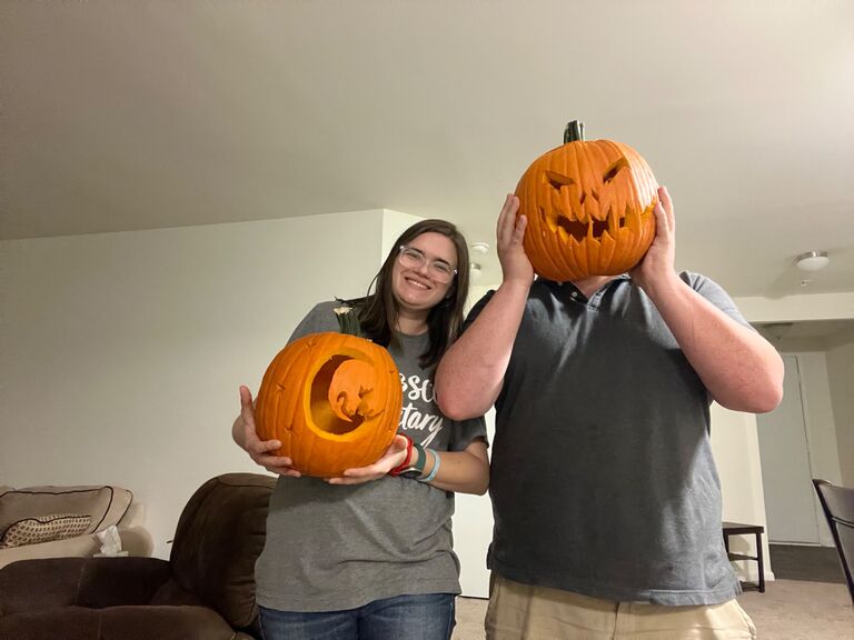 Pumpkin carving silliness