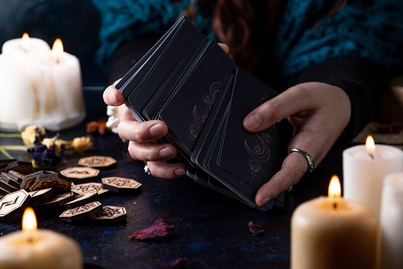 Fortune Teller and Tarot Cards