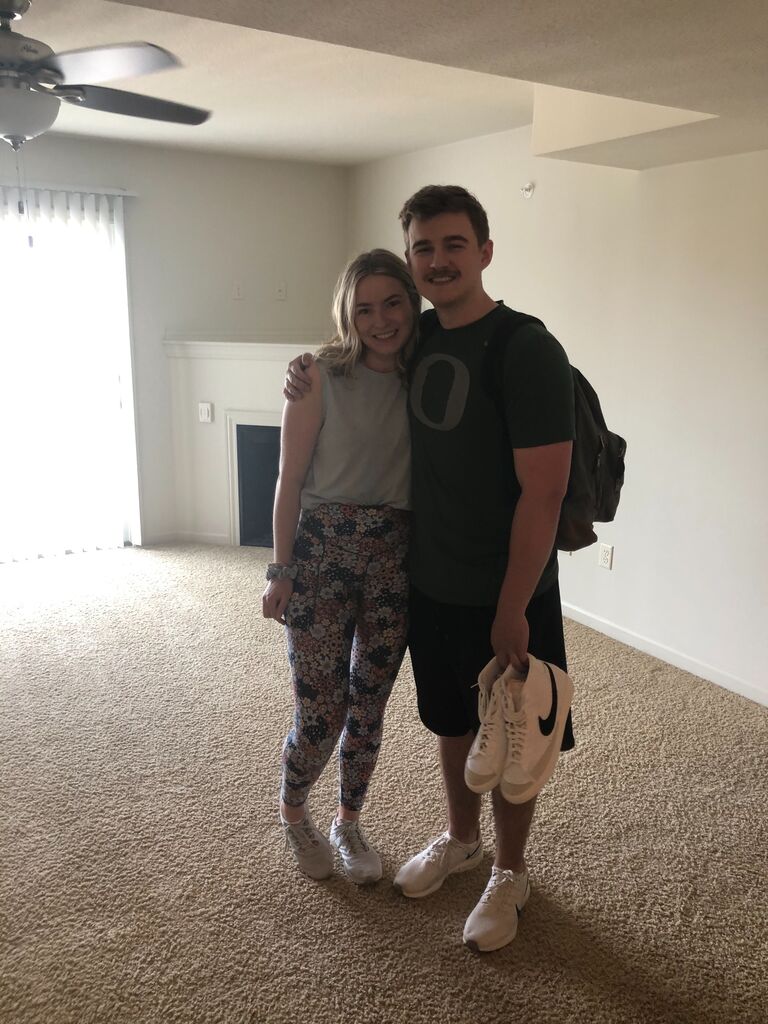Moving out of our first apartment in Champaign, IL
