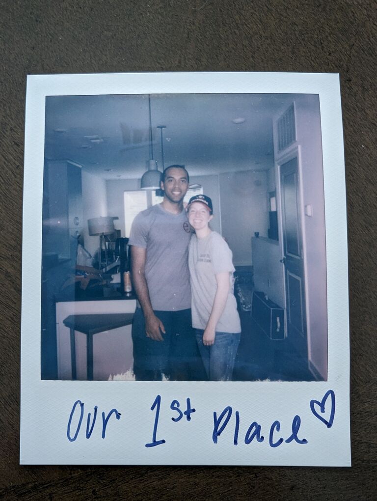 After about a year of long distance, we rented our first place together in Atlanta.