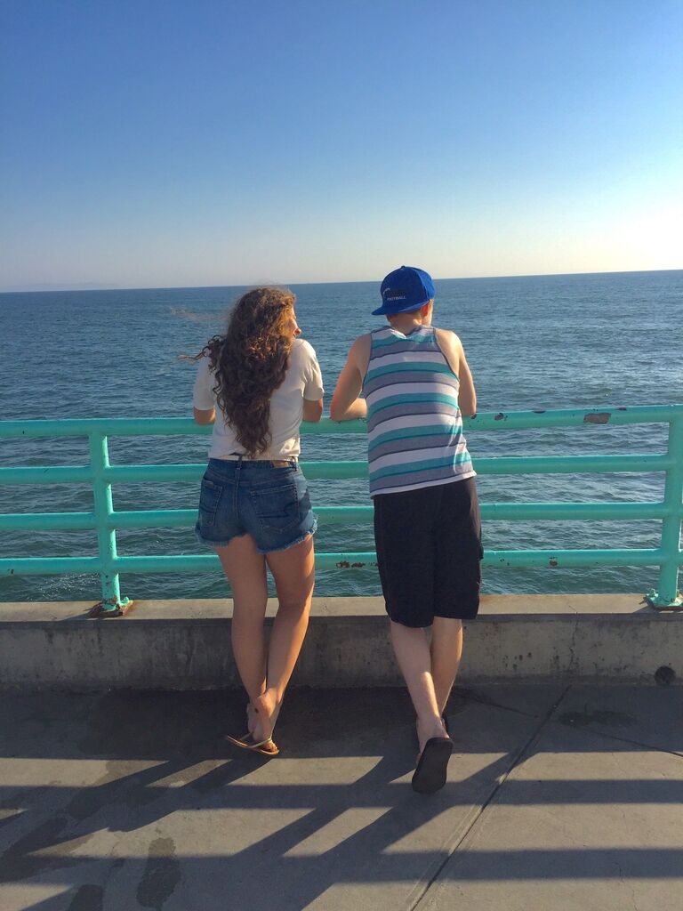 Our first time going on a day trip to the beach with friends