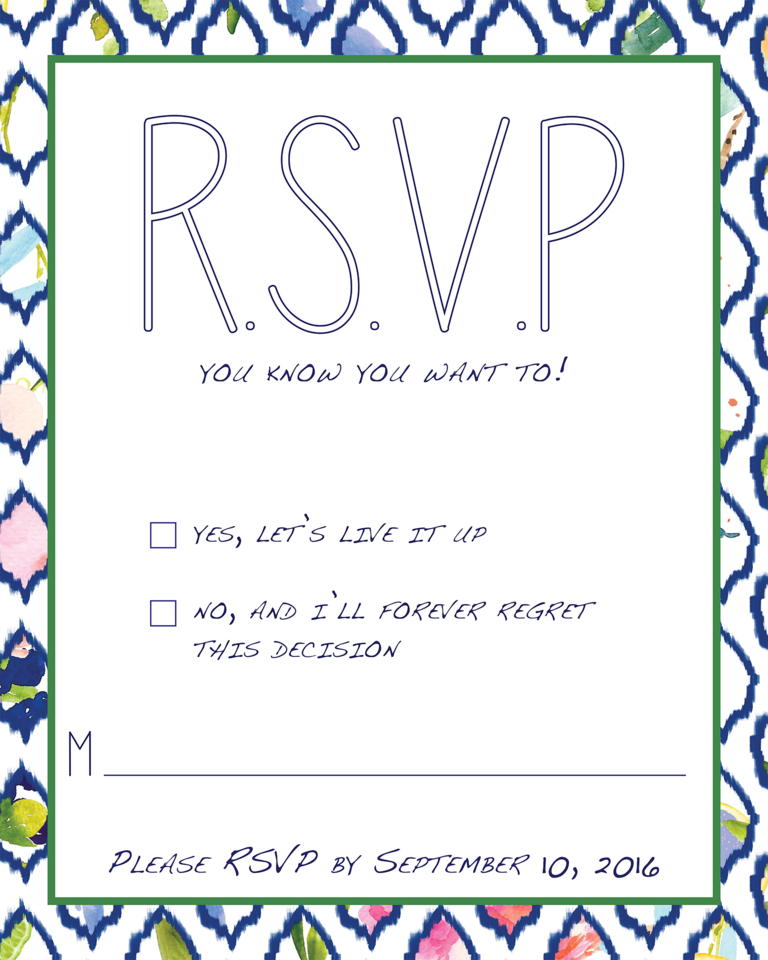 Wedding RSVP Wording Ideas