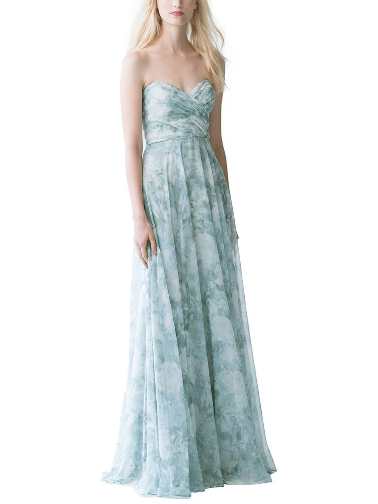 blue sage bridesmaid dresses