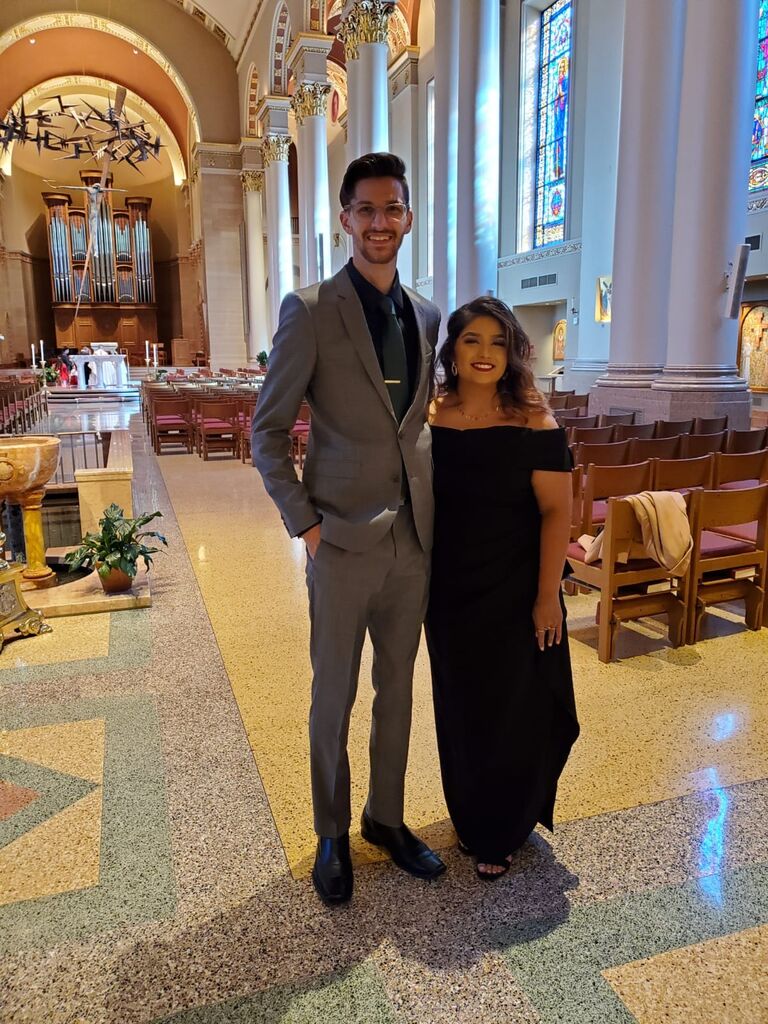 At John & Annamarie's wedding