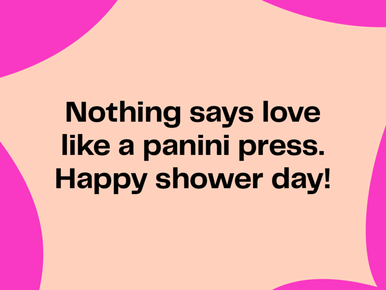 'Nothing says love like a panini press!' Graphic