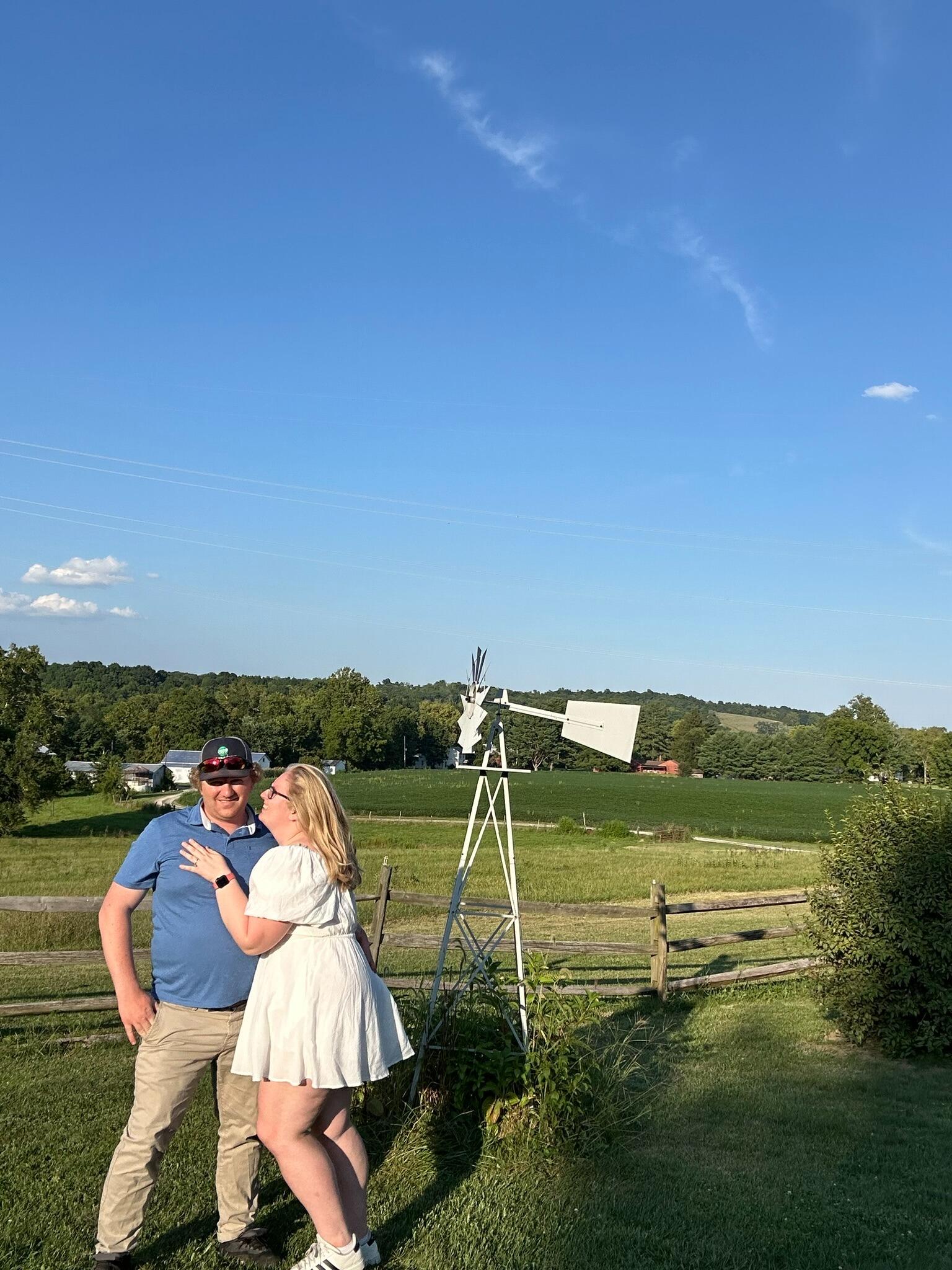 Our sixth anniversary, which included dinner, milkshakes, and Jake changing the oil on Beth's car