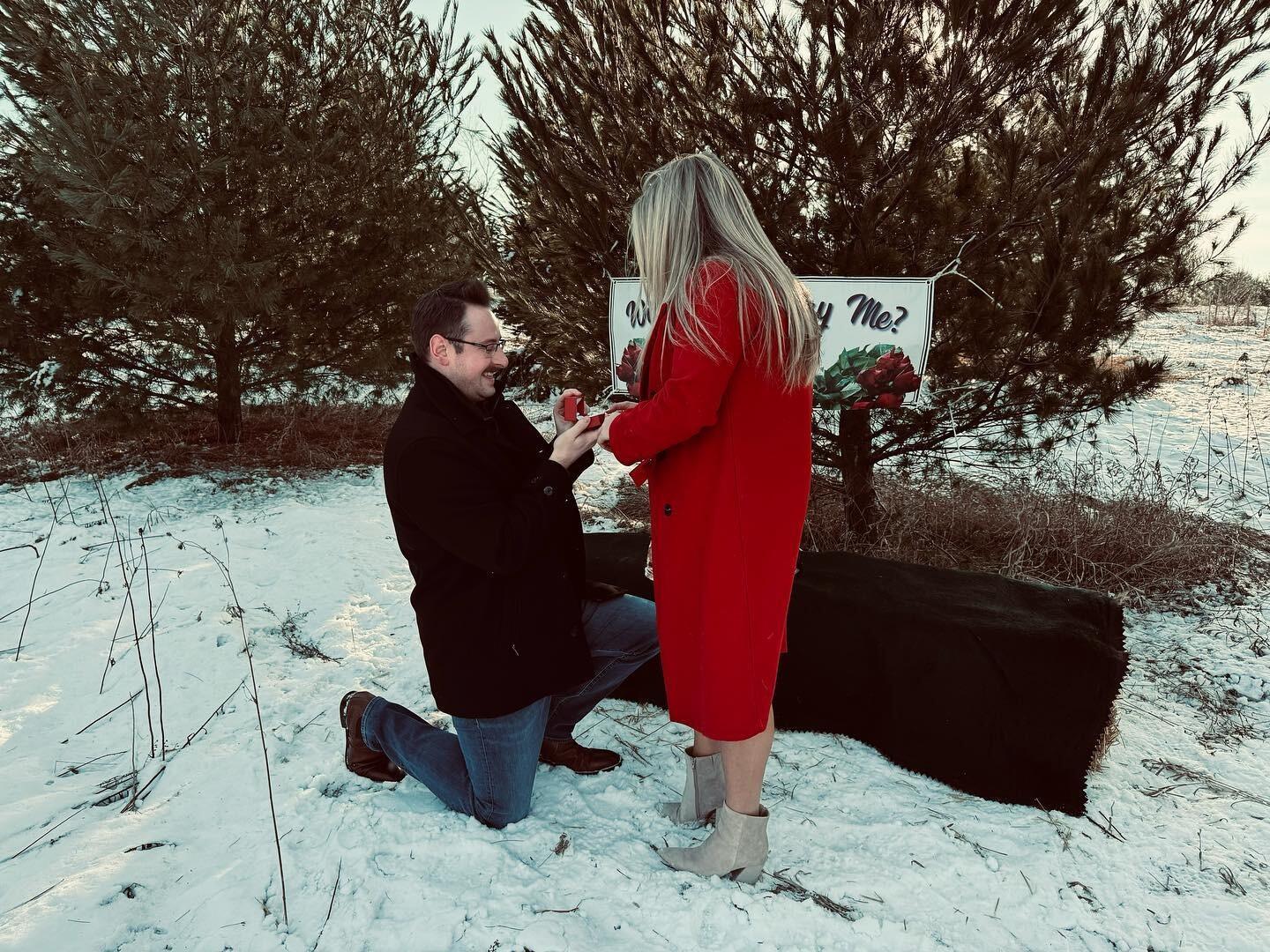 Our proposal day! Yes, Kevin took one for the team got down on one knee in the snow. This day was a dream come true! 