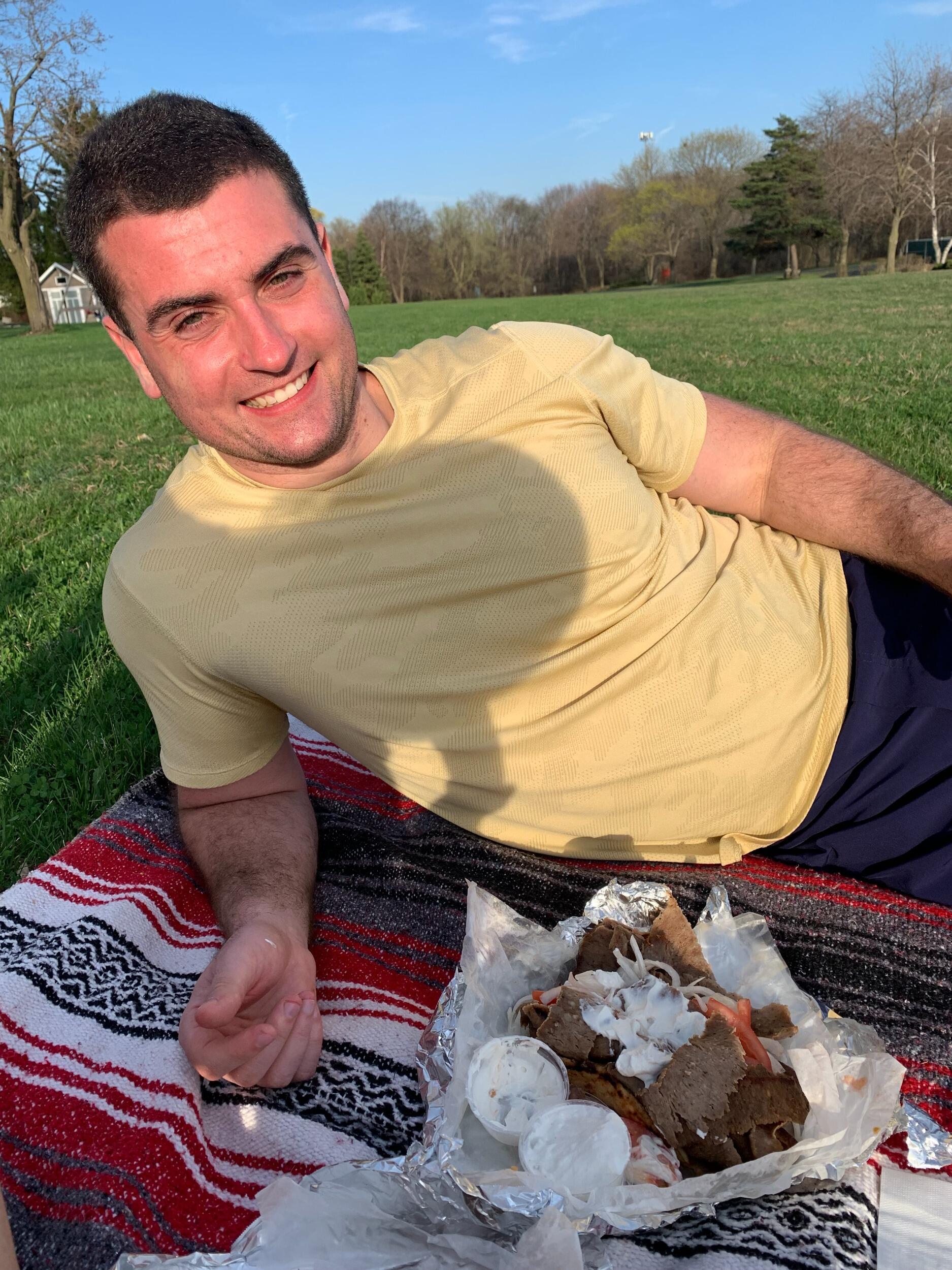 Gyros became our favorite food for date nights